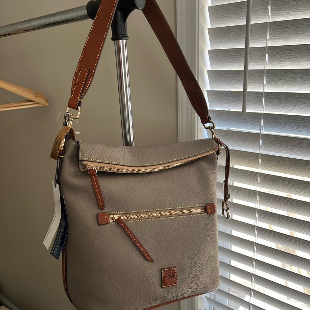 Dooney & Bourke Taupe Leather Bag